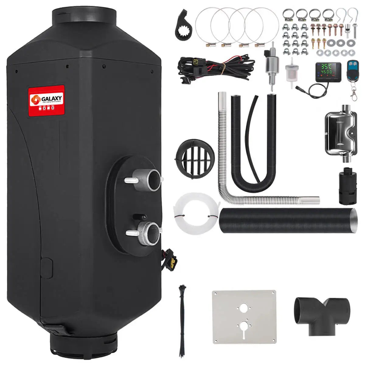 12v 5kw Diesel Luftheizung Tank Entlüftung Kanal Thermostat Schalldämpfer  Wohnwagen Wohnmobil