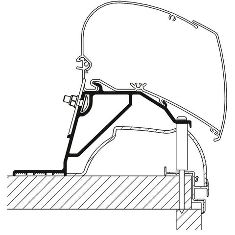 Adattatore per tenda da sole Hobby Caravan 2024 per tenda da sole da tetto 9200, 6200, 6300