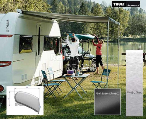 Thule Omnistor 6200 3,0m Saphir Blau Gehäuse Anthrazit