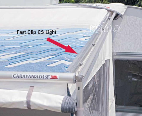 PRIVACY ROMM CS Light für Caravanstore 280cm grau Fast Clip