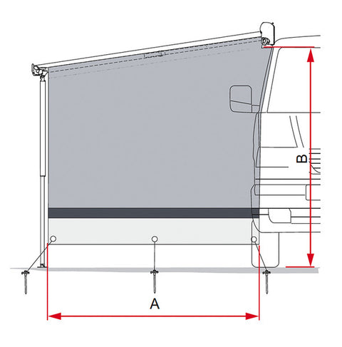 Sun View Side VAN F43/F40 (für Auszug 225 cm)