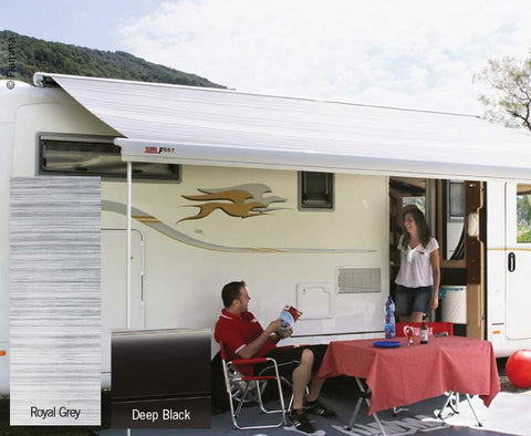 Dachmarkise F65L 7,9m, Royal Grey, Gehäuse Deep Black Auszug 250cm