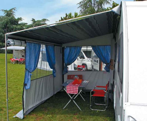 Caravanstore ZIP-Markise i.Futteral m.Vorzelt, Br.280cm, Auszug 225cm, BlueOcean