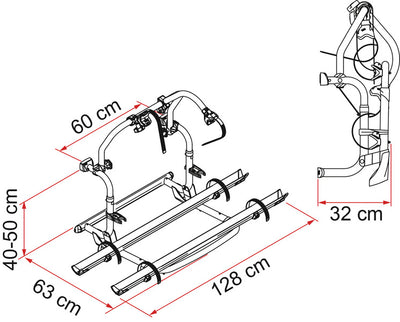 Fiamma Carry Bike PRO C Fahrradträger für 2 Räder, erweiterbar 4 Räder 60Kg