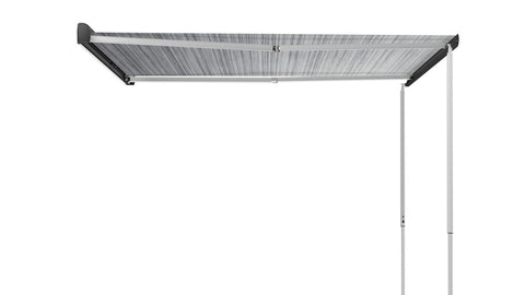 Tendalino Fiamma F43van - Tendalino a parete 2,7 m - Tessuto Royal Grey - Carcassa Deep Black