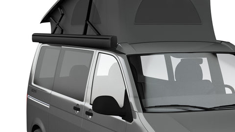 Tendalino Fiamma F43van - Tendalino a parete 2,7 m - Tessuto Royal Grey - Carcassa Deep Black
