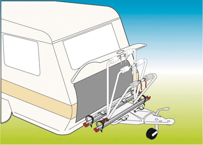 Deichselträger XL A, max. 35 kg, für 2 Räder