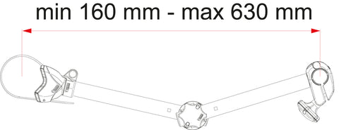 Portabici FIAMMA Bike-Block Pro S D2 con snodo, argento