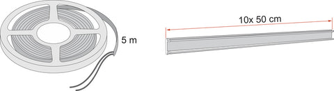 Kit illuminazione tendalino a strisce LED per Fiamma F80