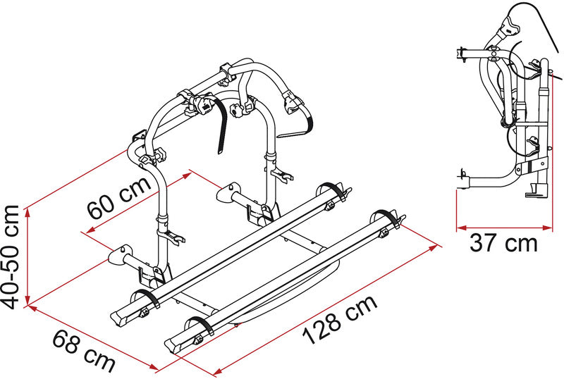 Heckträger Carry Bike ProC Knaus für 2 Räder