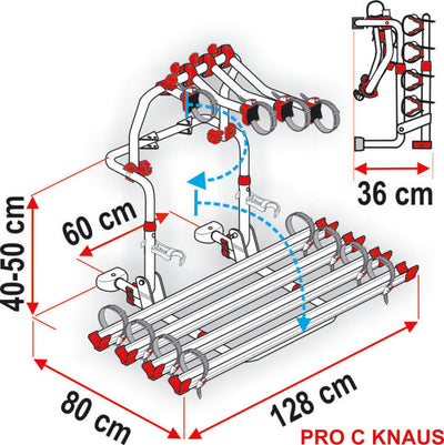 Heckträger Carry Bike ProC Knaus für 2 Räder