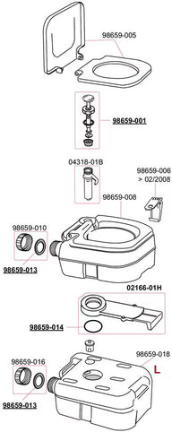 couvercle de pompe pour BI-Pot