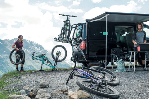 Portabici Thule WanderWay per portellone posteriore VW T6, nero