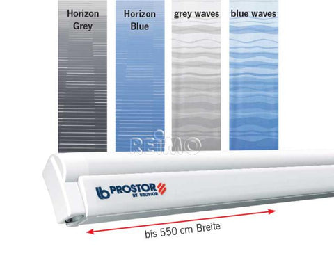 Dometic Wandmarkise Perfect Wall 1500, Gehäuse: silber, Farbe: Horizon Grey