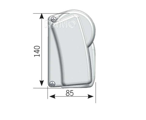 Dometic Wandmarkise Perfect Wall 1500, Gehäuse: silber, Farbe: Horizon Grey