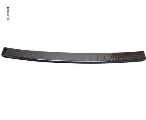 Protezione paraurti Carbest in acciaio inox spazzolato nero - VW Transporter T5 / T6