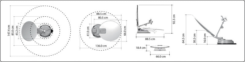 Carbest Multi-Sat X65 Single Sat-Anlage 65 cm