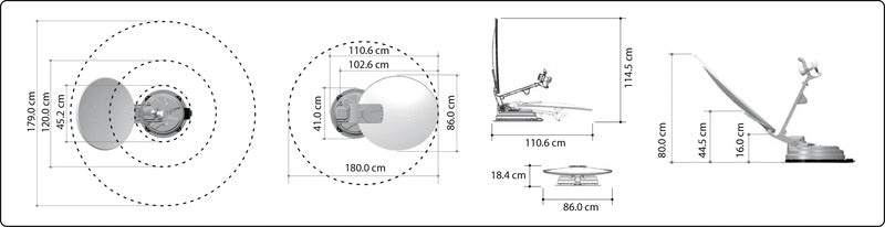 Carbest Multi-Sat X85 Single Sat-Anlage 85 cm