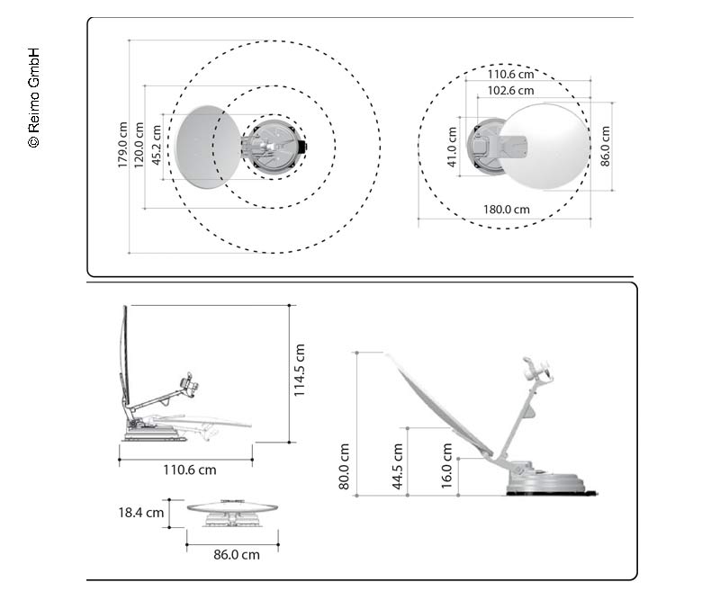 Carbest Multi-Sat X85 Single Sat-Anlage 85 cm