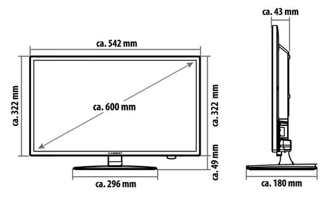 Smart TV 23,8“ FULL HD