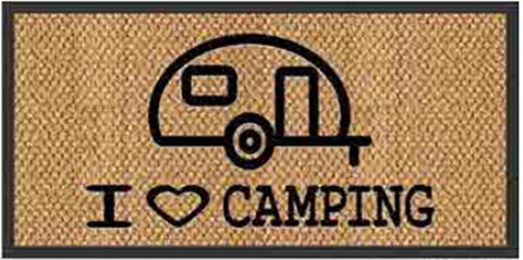 Fußmatte "I love Camping" 40x60cm