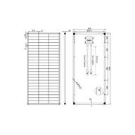Module solaire 200W 36V monocristallin / panneau solaire haute performance idéal pour maisons de jardin 12V ou 24V, mobil-homes, caravanes, bateaux