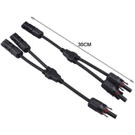 Connecteur en Y MC4 pour 2 panneaux solaires – 1 paire, 30 A, 1000 V CC, IP67