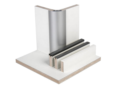 Pannello per mobili laminato HPL "Bianco caldo opaco"