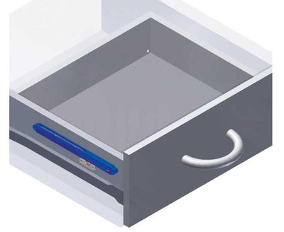 Schubladen-Selbsteinzug 220mm mit Dämpfersystem, 1 Paar