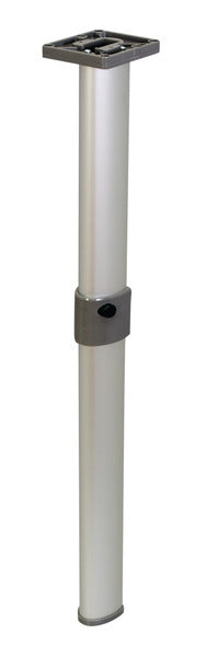Base tavolo snodabile argento opaco, giunto centrale, L675/315mm