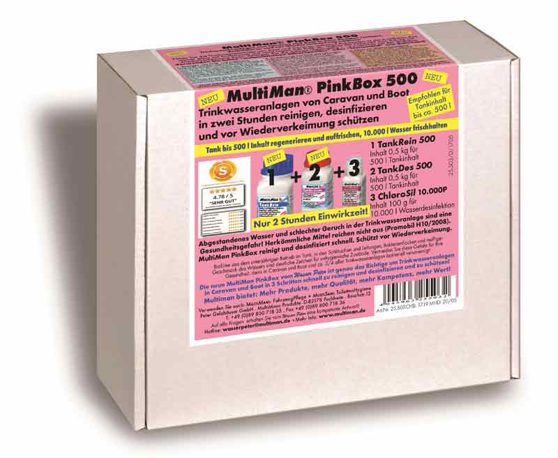 MultiMan PinkBox 500 Reinigung der Trinkwasseranlage