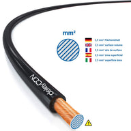 Câble basse tension, 2 conducteurs, 2,5 mm², rouge-noir