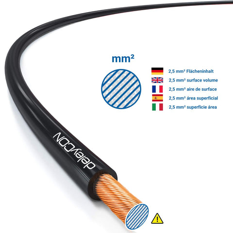 Câble d'installation câble basse tension 2,5 mm 2 conducteurs LFM