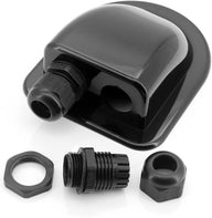 Passage de toit double noir – Passe-câble solaire pour camping-car, caravane et bateau