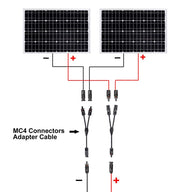 Connecteur en Y MC4 pour 2 panneaux solaires – 1 paire, 30 A, 1000 V CC, IP67