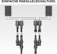 2-fach MC4 Solar-Abzweigverbinder – Parallelverbinder für 2 Solarmodule