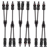 Connecteur en Y MC4 pour 2 panneaux solaires – 1 paire, 30 A, 1000 V CC, IP67