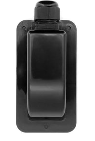 Passage de toit simple noir – Passe-câble solaire pour camping-car, caravane et bateau
