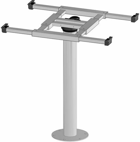 Colonna da tavolo con meccanismo twist and shift H730mm Alu