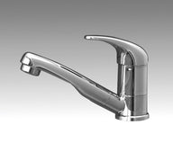 Miscelatore monocomando, ROMA, originale per Dethleffs, Hobby e Knaus, microinterruttore