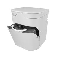 Toilette a compostaggio compatta con agitatore elettrico - Bianca - Versione 4
