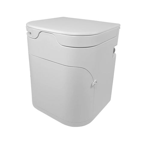 Toilettes à compost compactes avec agitateur électrique - Blanc - Version 4