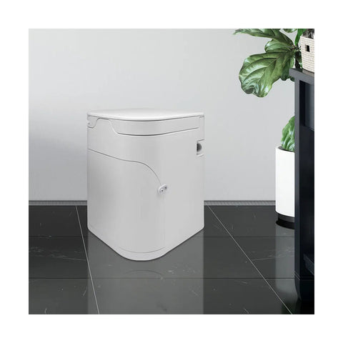 Toilettes à compost compactes avec agitateur électrique - Blanc - Version 4