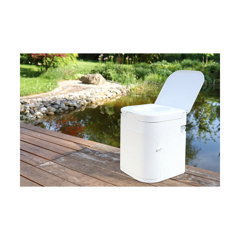 Toilettes à compost compactes avec agitateur électrique - Blanc - Version 4