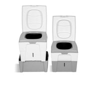 Toilette sèche TROBOLO WandaGO, 6,5 l + 4,6 l, hauteur 306-436 mm / toilettes de camping / WC de camping