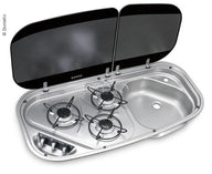 Dometic Glasabdeckung links für Kocher-Spülen-Kombination K-840x436-DF – Ersatzteil 105313753