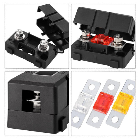 MIDI Sicherungshalter bis 200 A – M5, mit Schutzabdeckung