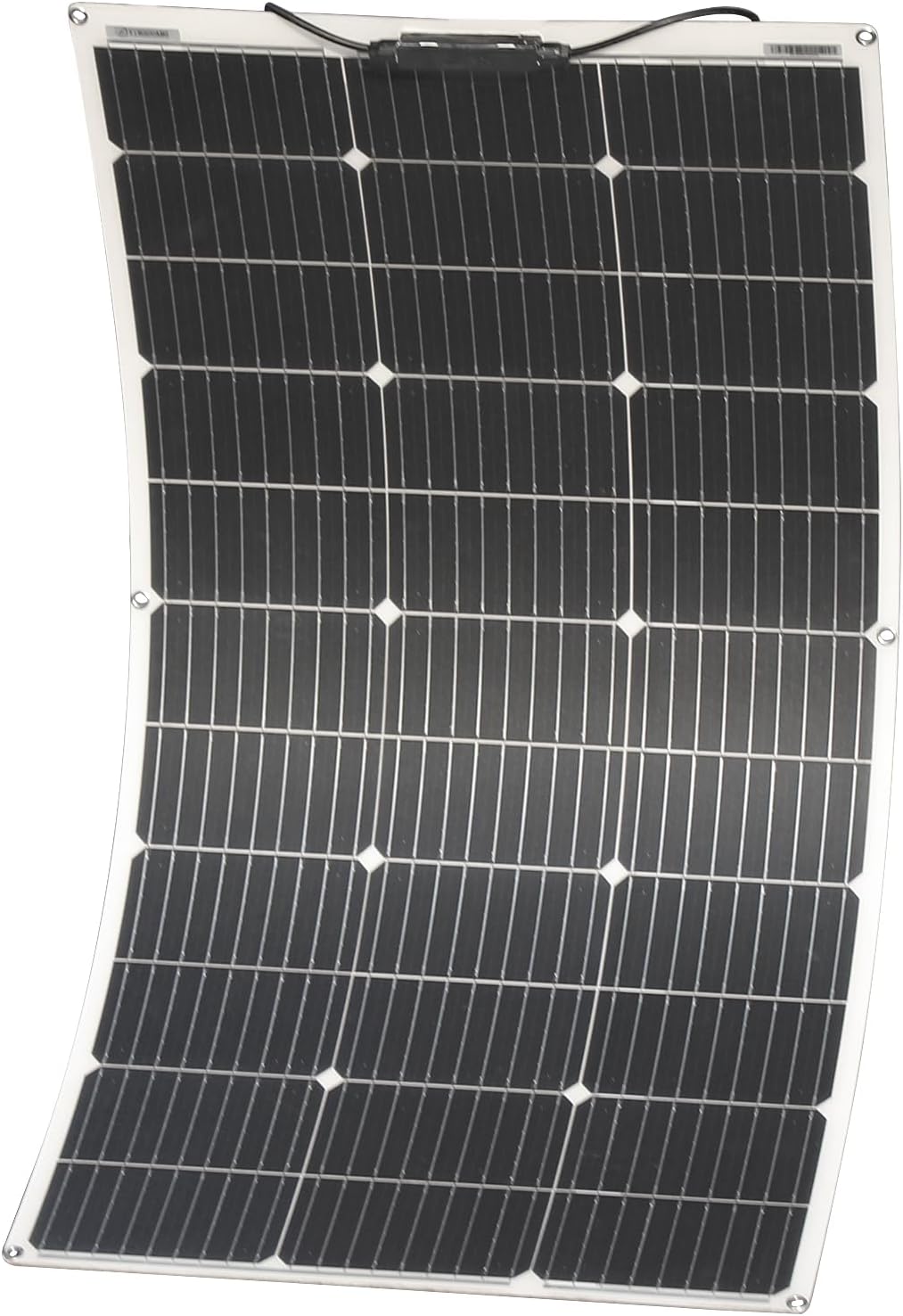 100W / 100 Watt Solarpanel 18V Flexibel Solarmodul / Solarladegerät für netzunabhängiges System/Inselanlage/Tragbares Kraftwerk/Akku/Boot/Auto/Dach/Camping/Aufladen/Garten