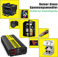 Convertisseur 1500 W 12 V vers 230 V – Pur sinus, puissance de crête 3000 W, USB