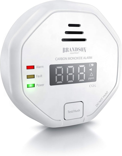 Brandson - Kohlenmonoxid Melder CO Alarm - Kohlenmonoxid Melder / Warner für Camper / Wohnmobile & Wohnwagen